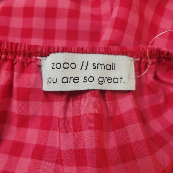 ZOCO EXCLUSIVE Daymaker Dress Pink Gingham Maxi Dress Size S - Picture 13 of 14